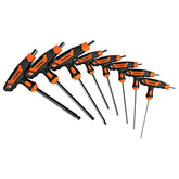 Juego de 8 llave allen larga desde 5/64" hasta 3/8" mango tipo t truper..